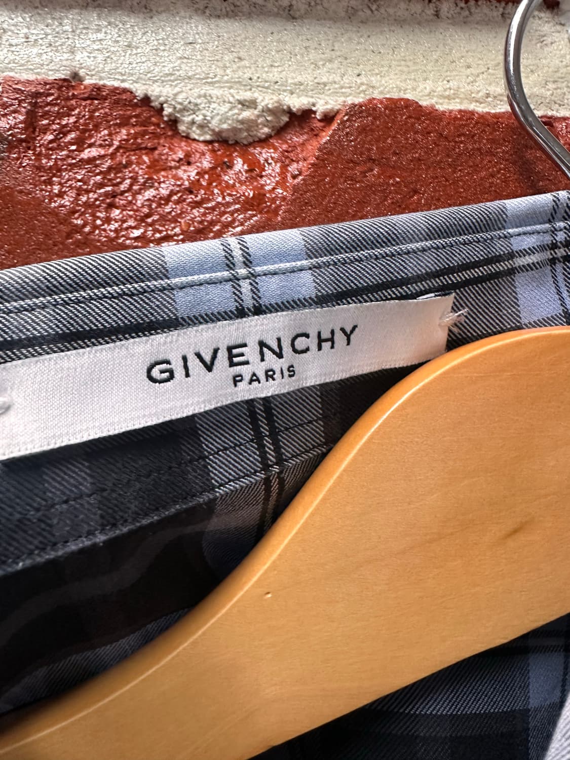 (38)지방시 별 패치 타탄체크 셔츠 상품이미지3