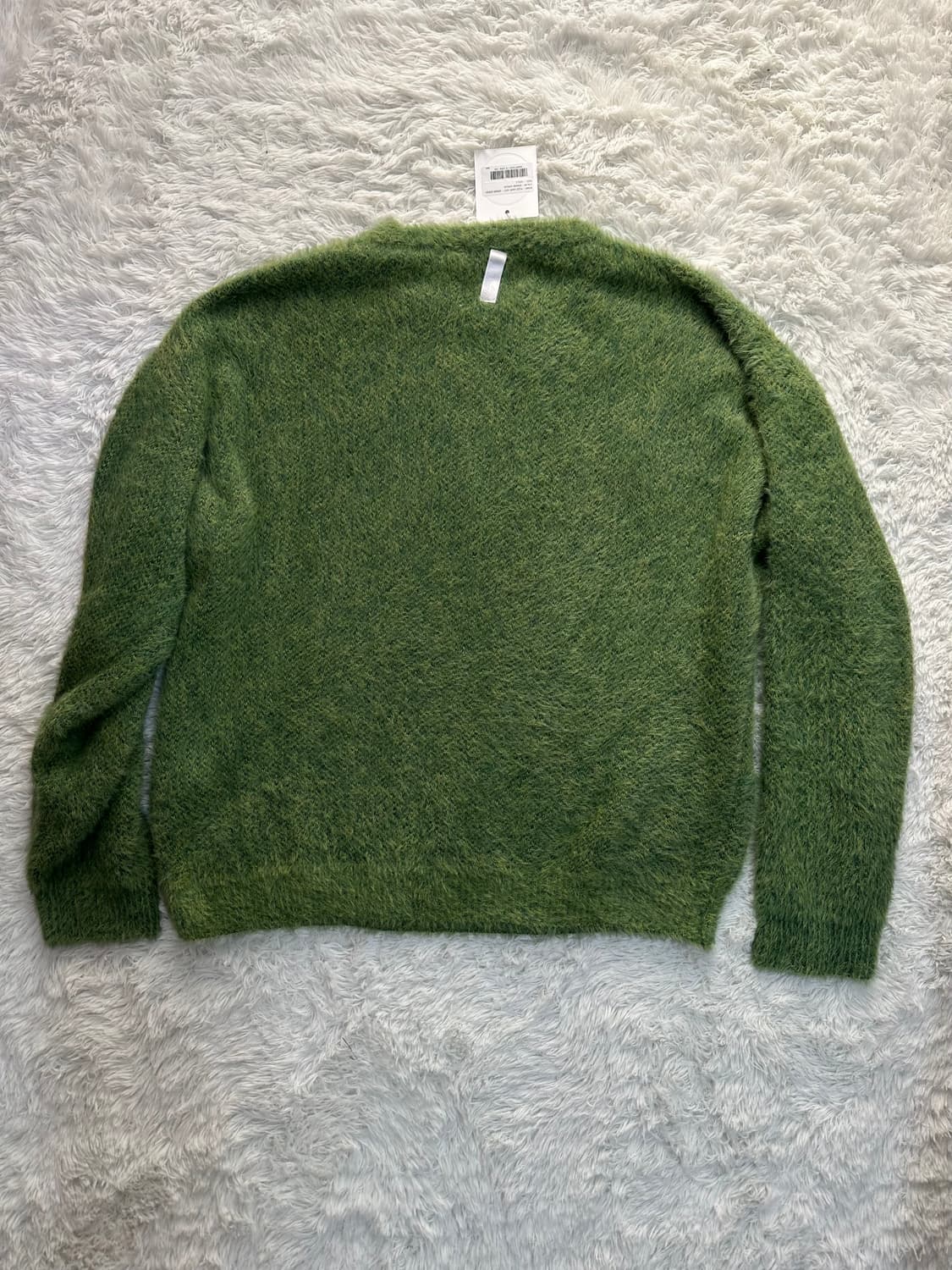 노매뉴얼 퍼지 헤어리 니트 GRASS GREEN 100L 상품이미지4