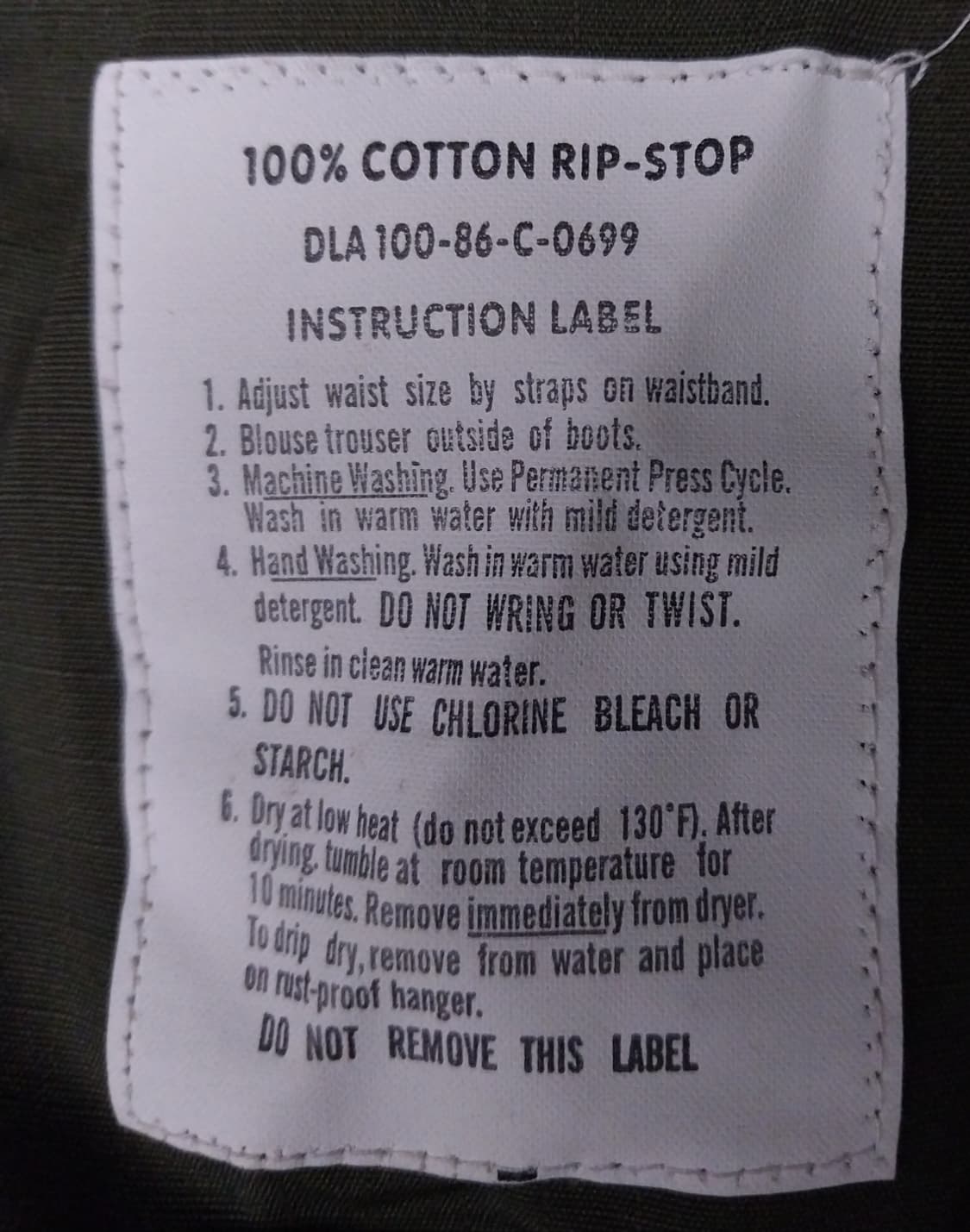 M65 Ripstop 컴뱃 트라우져 상품이미지7