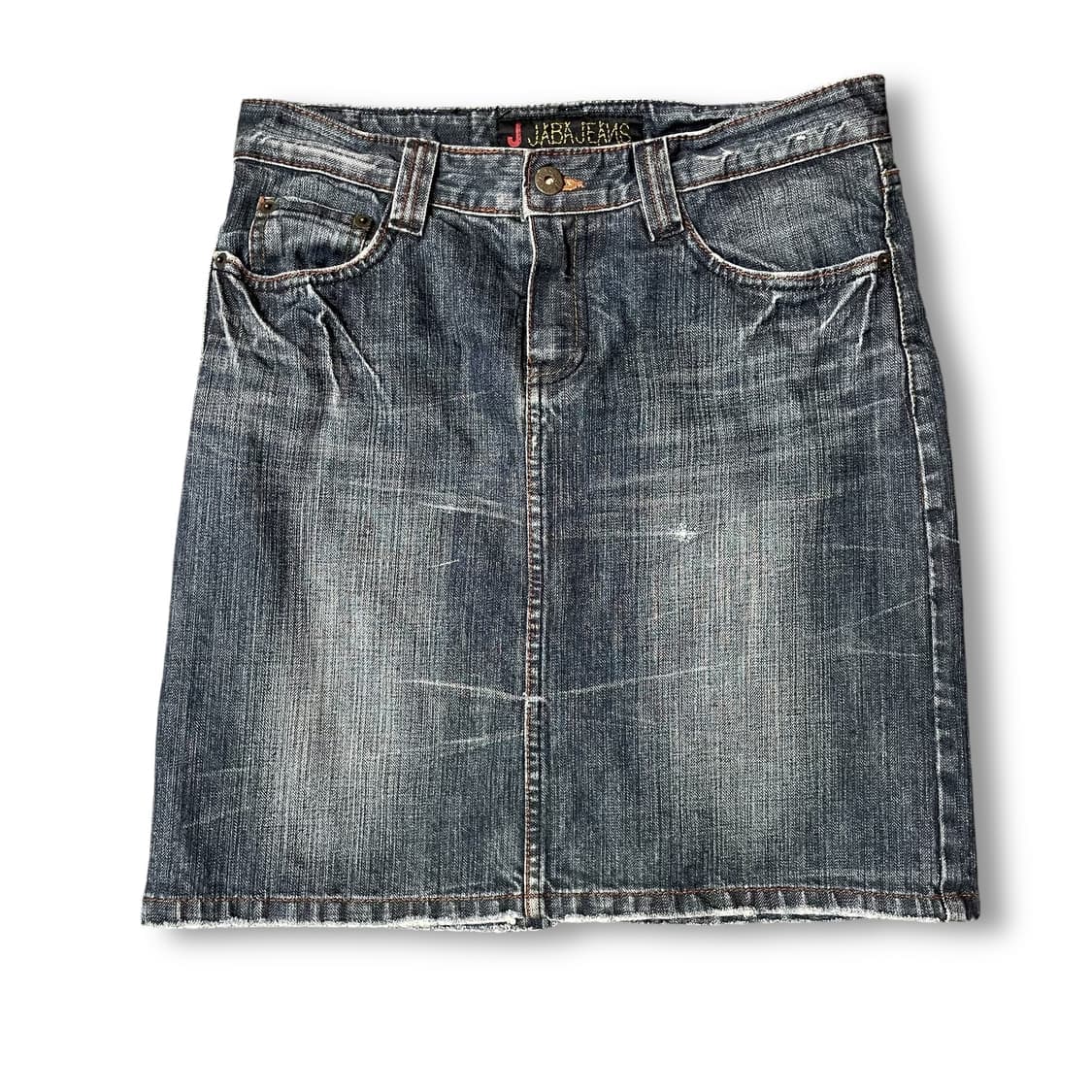 (30) 빈티지 워싱 데님 미디 스커트 M 상품이미지1