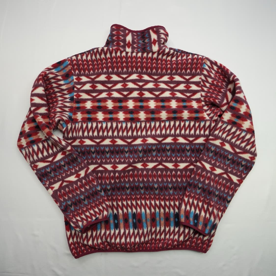 18FW 파타고니아 신칠라 스냅-T 버건디/화이트/블루 상품이미지5