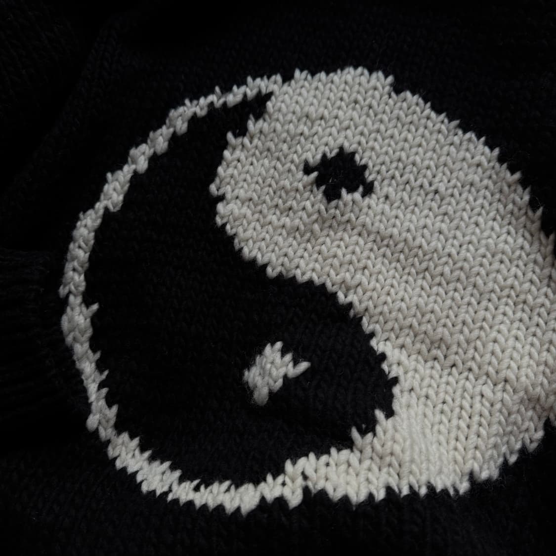 Peru made 100% 울 음양 오버핏 니트 크로쉐 스웨터 상품이미지4