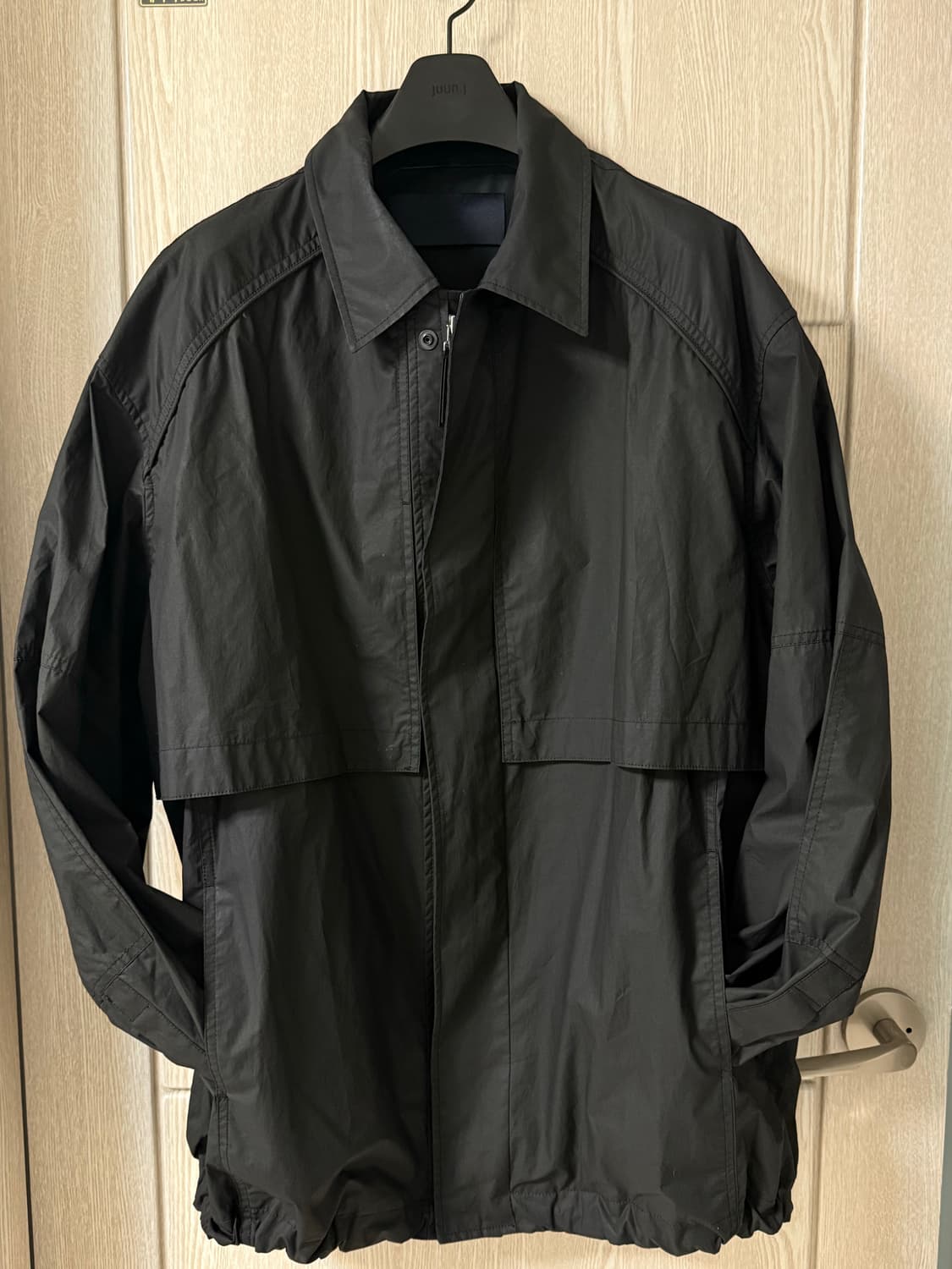 준지 22FW 블랙 오픈 칼라 셔츠 재킷 상품이미지2