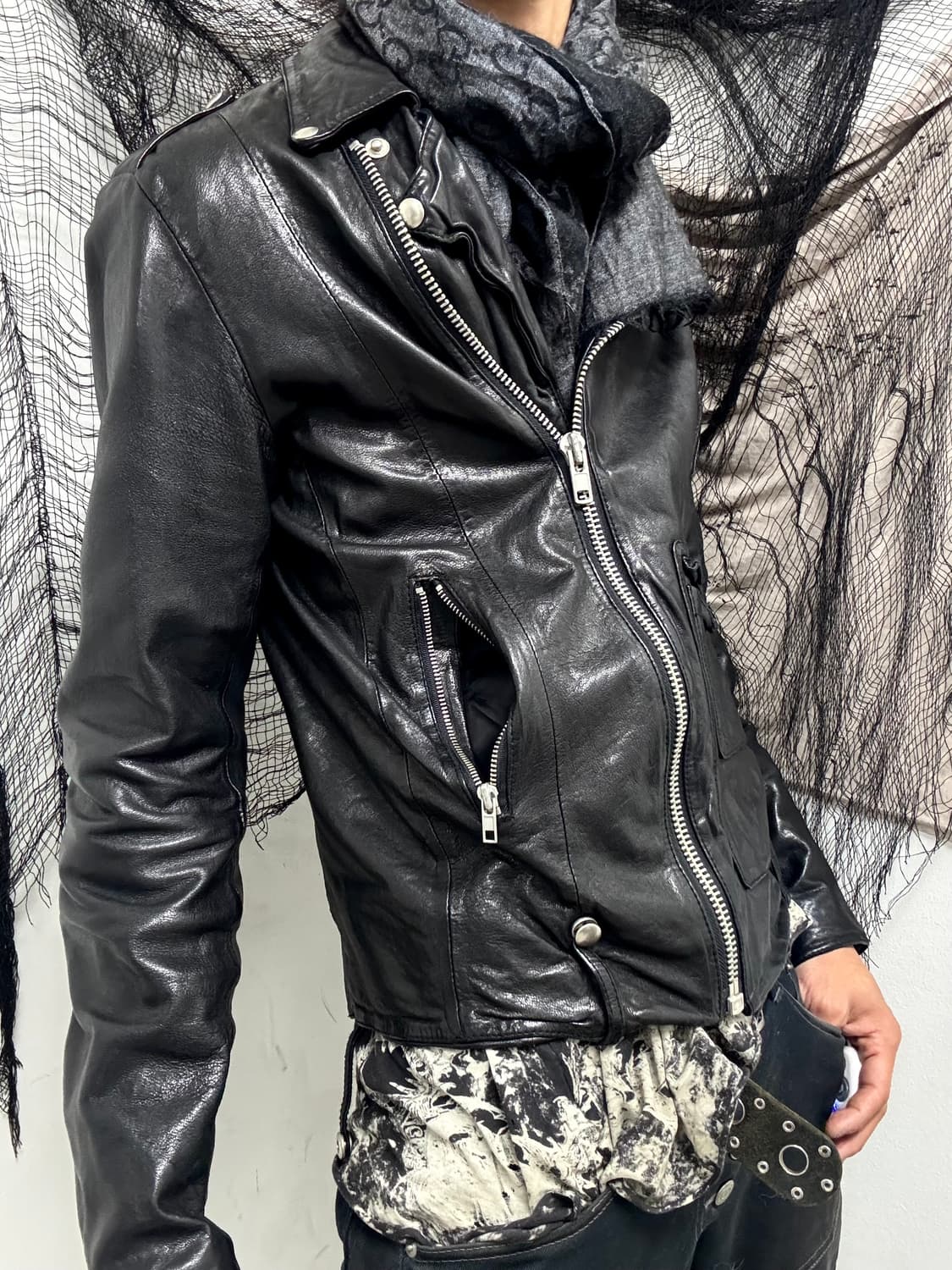 LambSkin Side Zip Jacket 상품이미지4