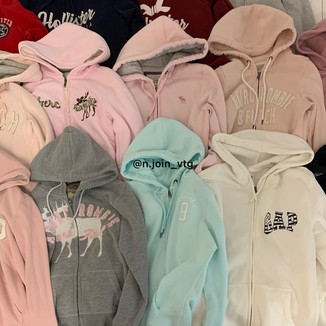 업로드 예정) 아베크롬비 후드집업 갭 후드집업 홀리스터 상품이미지1