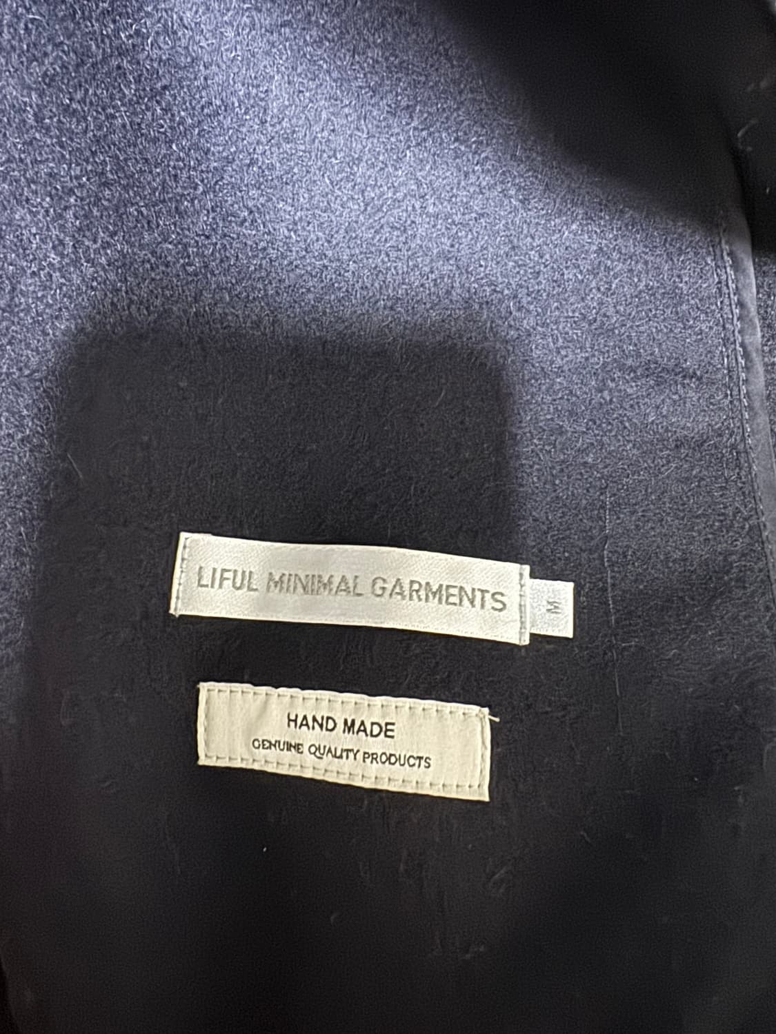 라이풀 미니멀 가먼츠 울 자켓M 상품이미지3