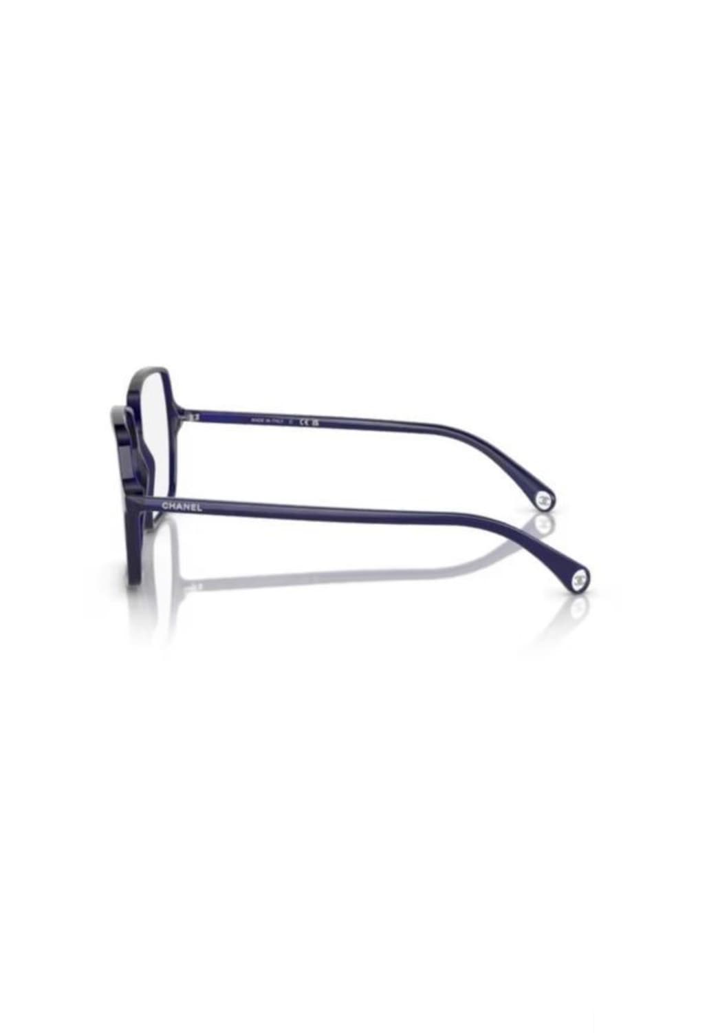 CHANEL EYEWEAR 로고 템플 스퀘어 프레임 안경 상품이미지3