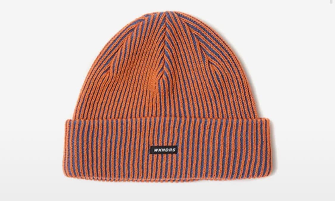 위캔더스 스트라이프 비니 오렌지 상품이미지1