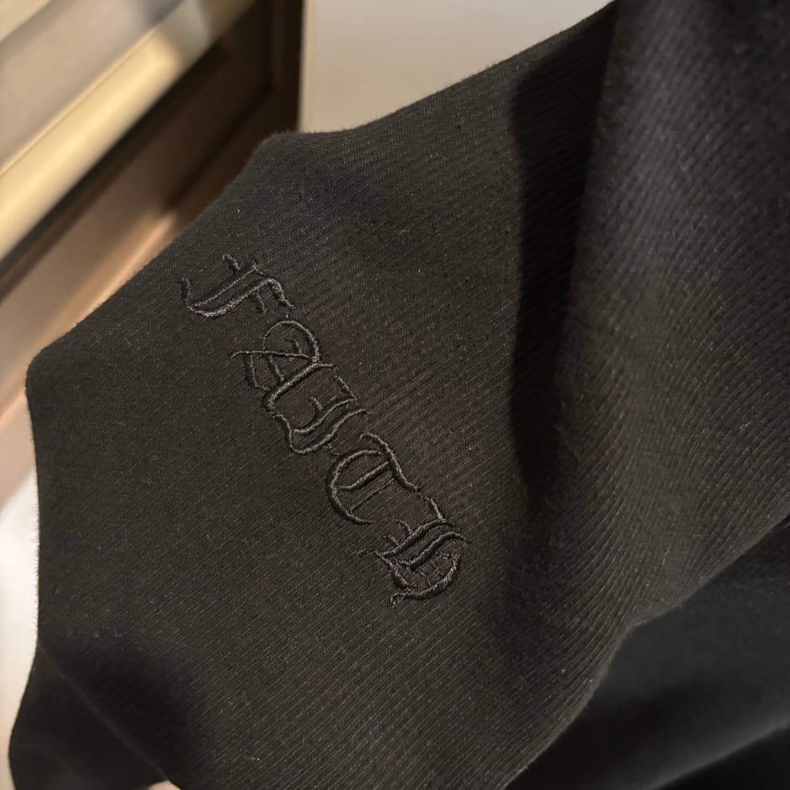 Faith Guarder 펑크 크로스 로고 골지 티셔츠 상품이미지3