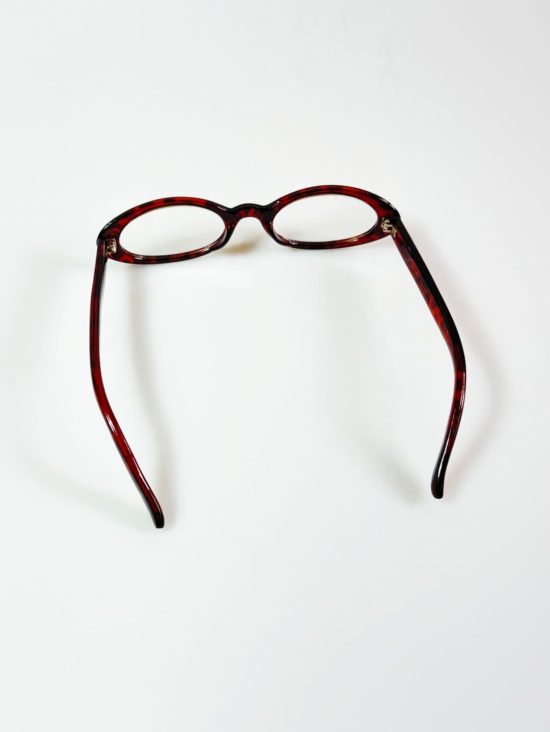 90s JOANNA 토터스쉘 오벌 뿔테 프레임 빈티지 안경 상품이미지5