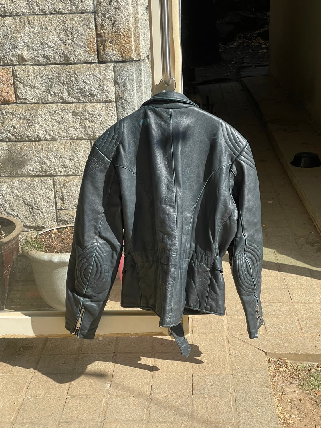 Vintage Biker Leather Jacket 상품이미지3