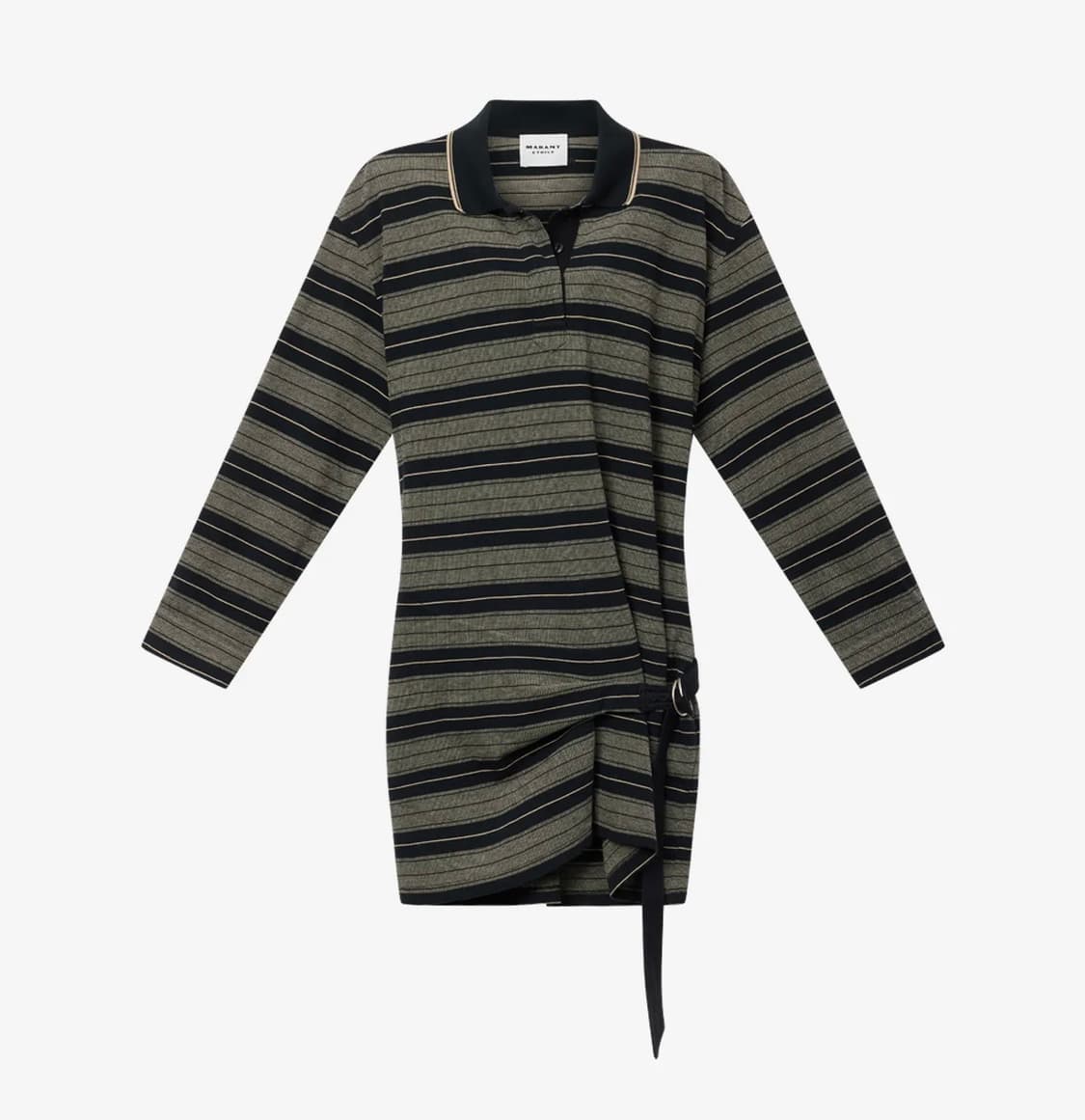 [34,36,38]이자벨마랑 26ss ISEA 스트라이프 벨트 드레스 상품이미지6