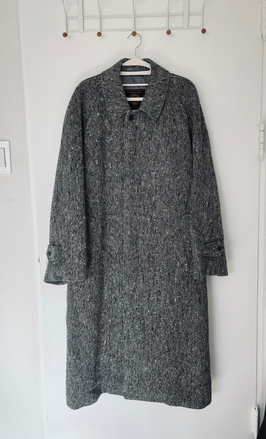 헤링본 트위드 울코트 상품이미지2