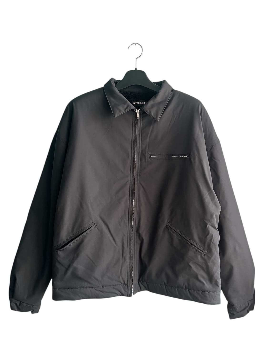 [L] INTODUSK 시어링 워크봄버자켓 블랙 상품이미지1