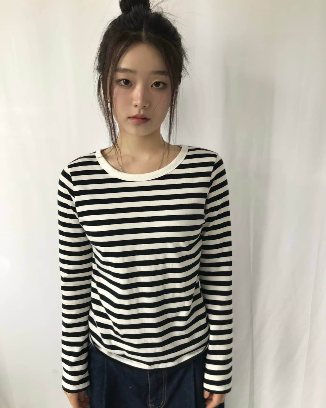 스트라이프 롱 슬리브  상품이미지1