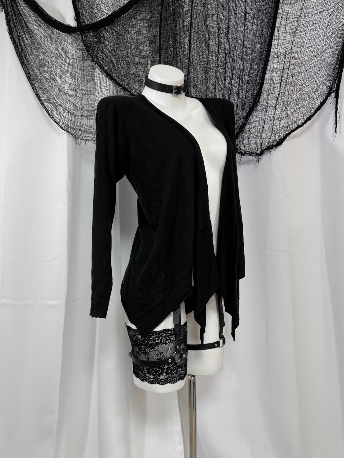 black knit cardigan 상품이미지2