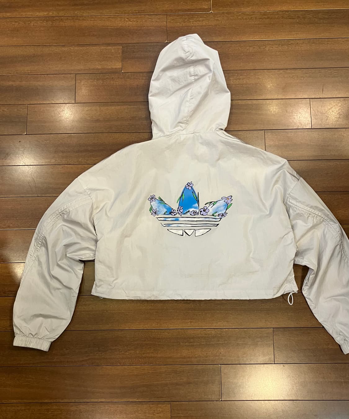 아디다스 크롭 바람막이 점퍼 상품이미지7