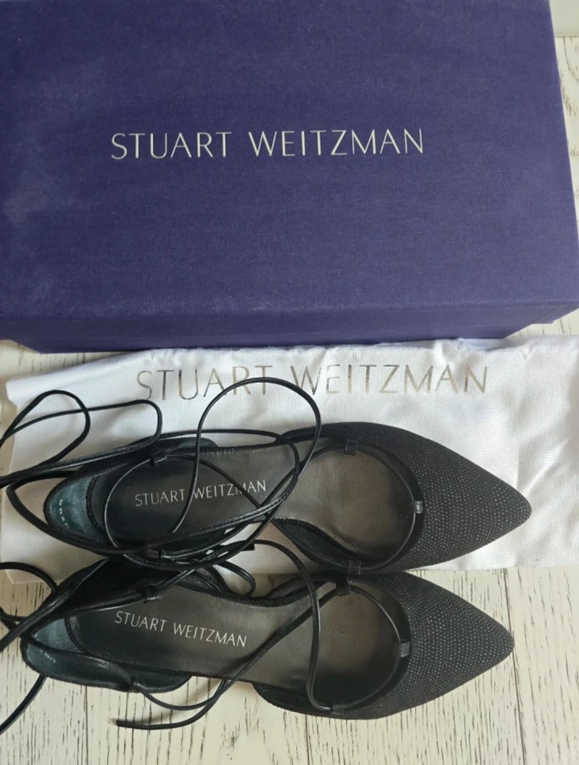 스튜어트 와이츠먼 '길리건' 레이스업 플랫슈즈 (박스 구성) 상품이미지4