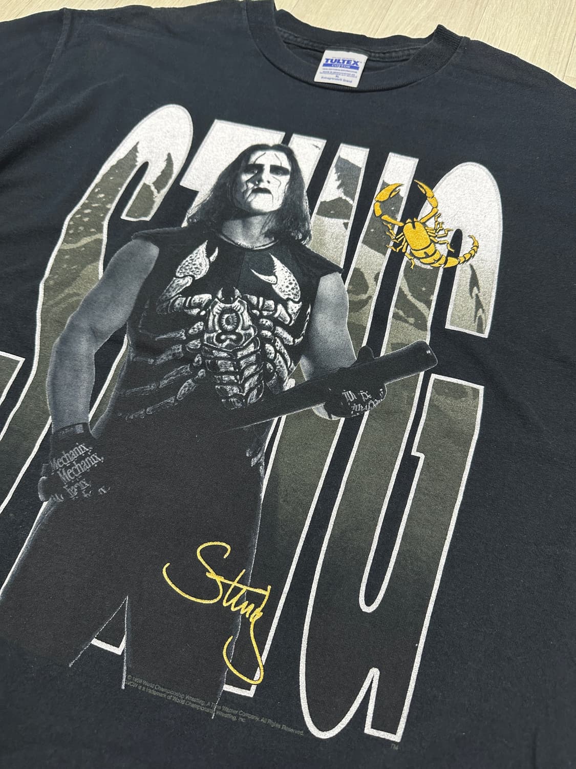 1998 usa 빈티지 wcw 스팅 티셔츠 상품이미지4