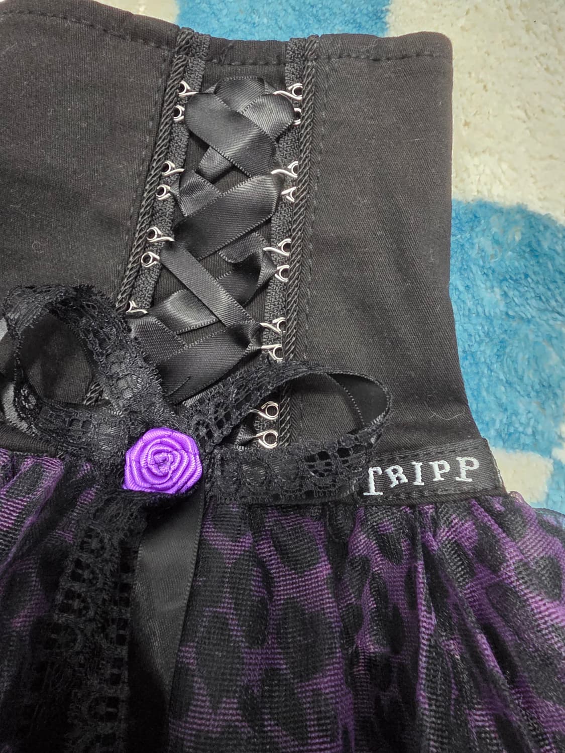  Tripp NYC 퍼플 레오파드 튜튜 스커트 상품이미지4