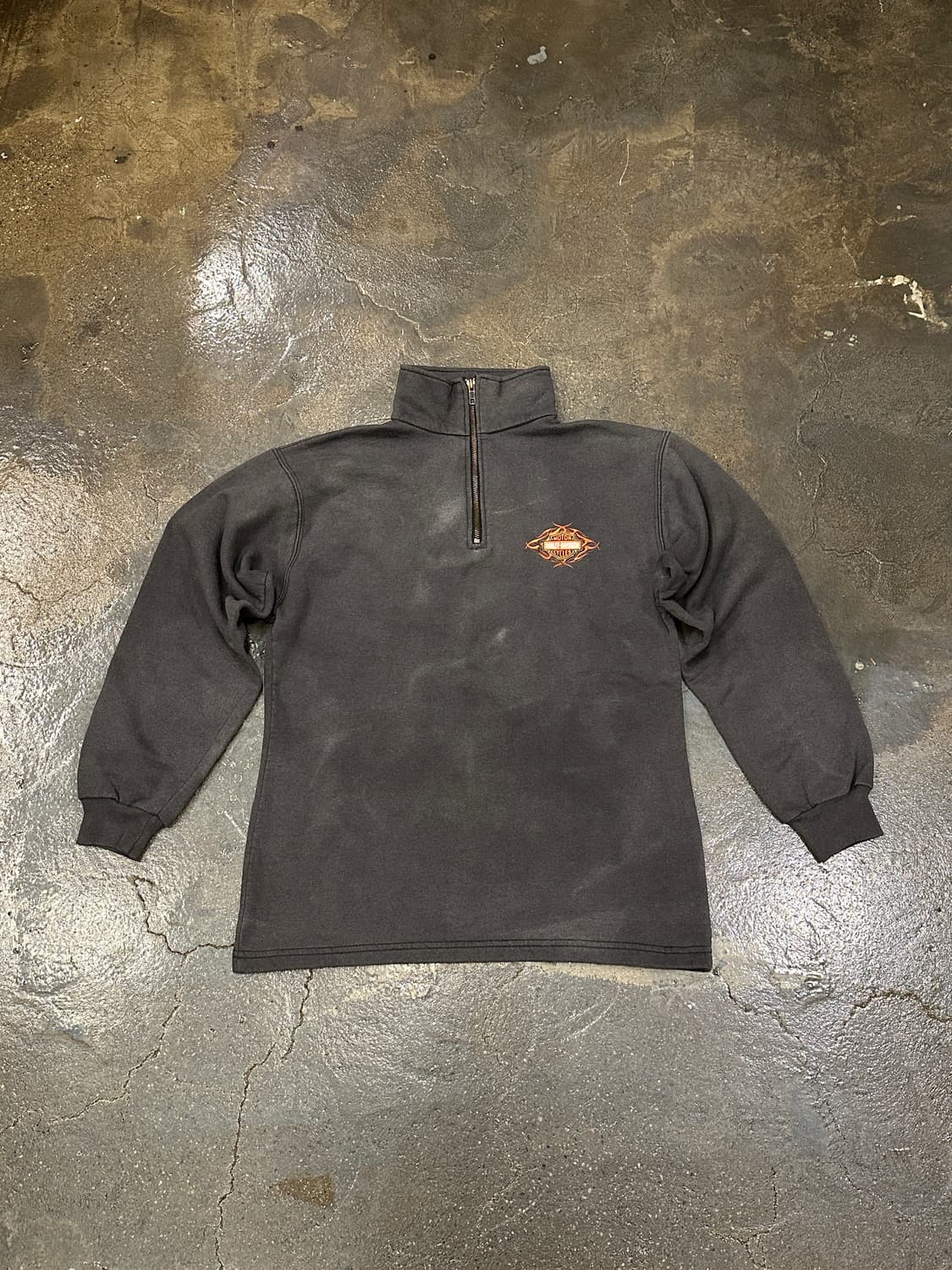 빈티지 할리데이비슨 하프집업 맨투맨 블랙 L 상품이미지1