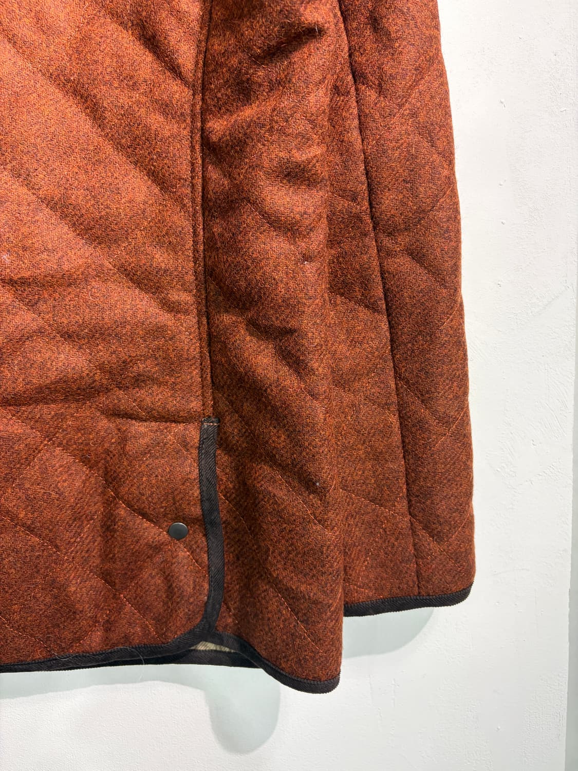 [L] 아브라함 문 Wool 100% 숄칼라 퀼팅자켓  상품이미지10