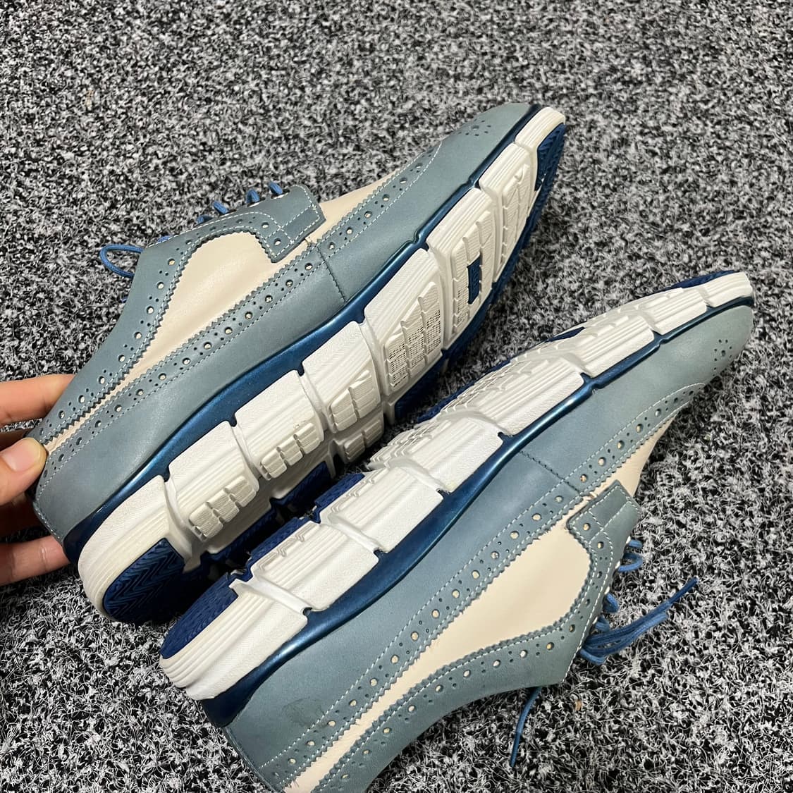 소다 콤비 블루 윙팁 슈즈 270 상품이미지3