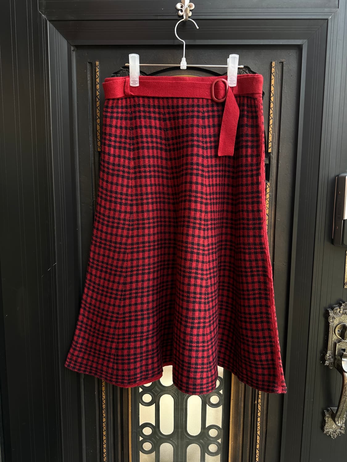 anyfam 체크니트스커트 상품이미지1