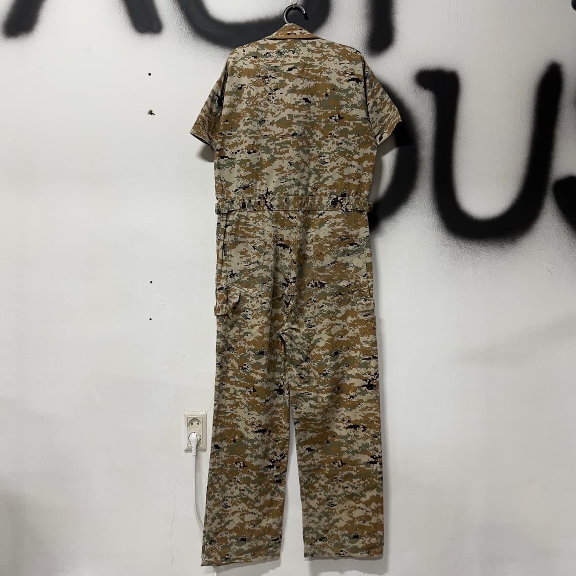 VTG 빈티지 우드랜드 카모 플라주 카펜터 하프 슬리브 점프수트 상품이미지2