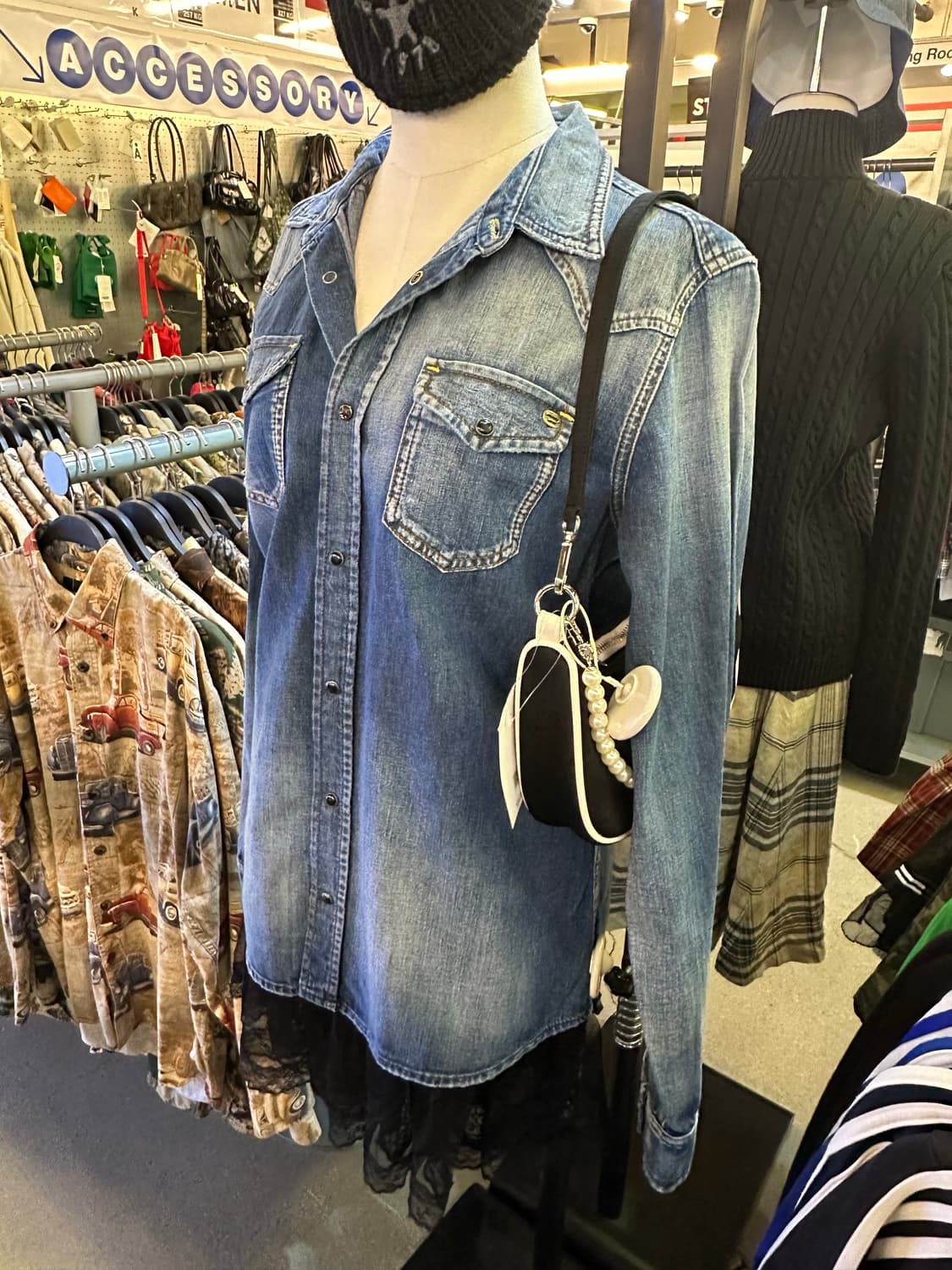 DIESEL 디젤 진청워싱 긴팔셔츠 상품이미지1