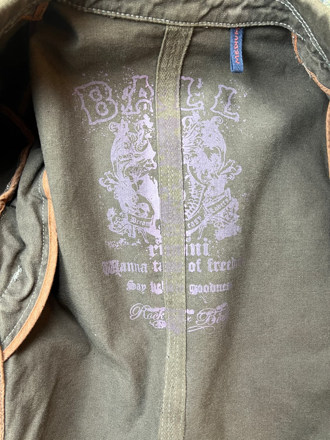 JPN 카키 포켓포인트 빈티지 스타일 자켓 M 상품이미지6