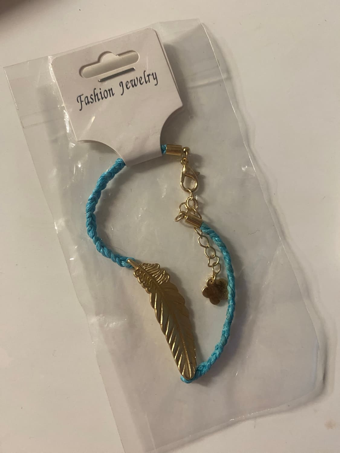 일본 새상품 깃털 모양 팔찌 상품이미지1