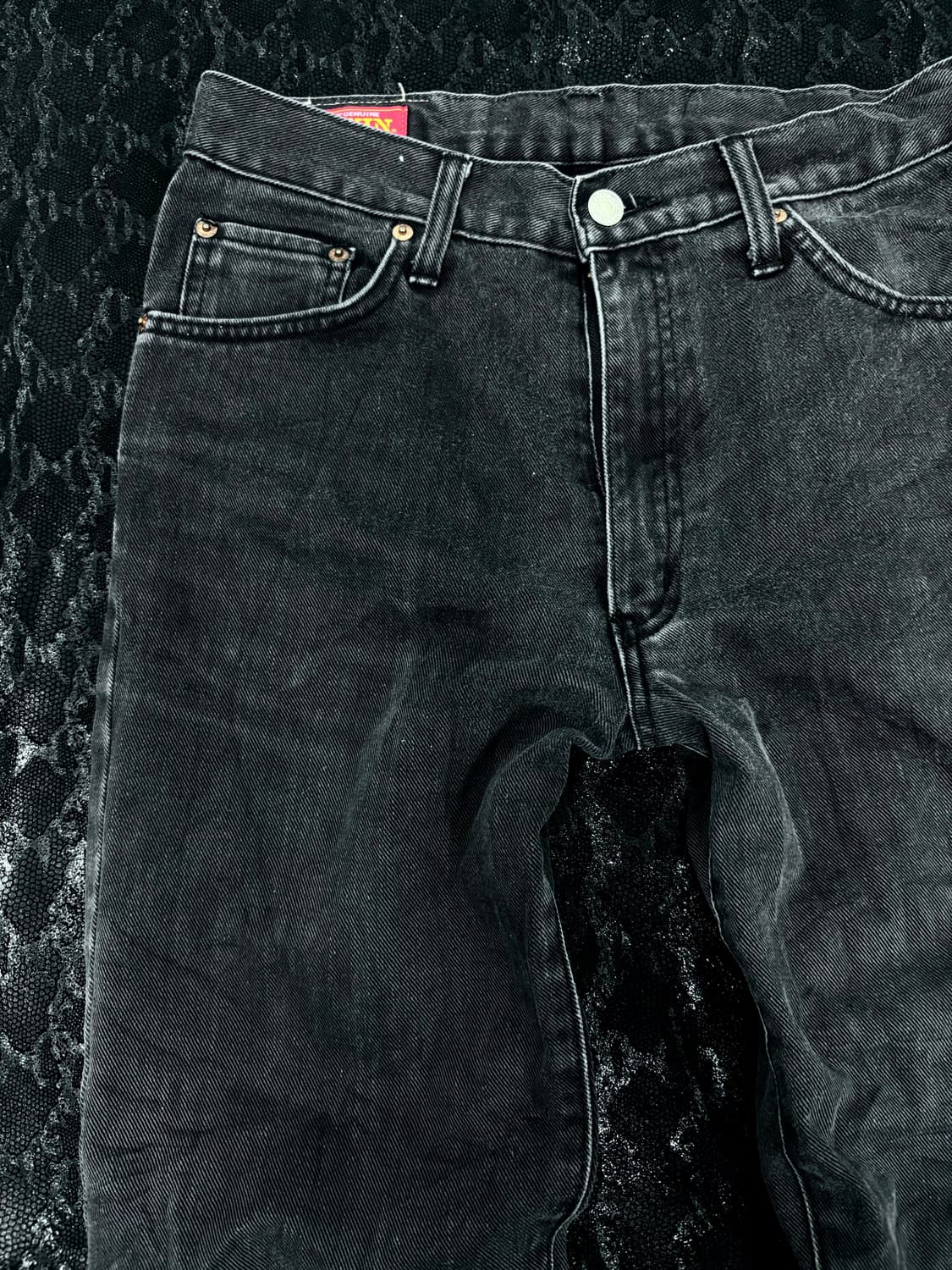 “EDWIN” Black Straight Fit Pants 상품이미지3