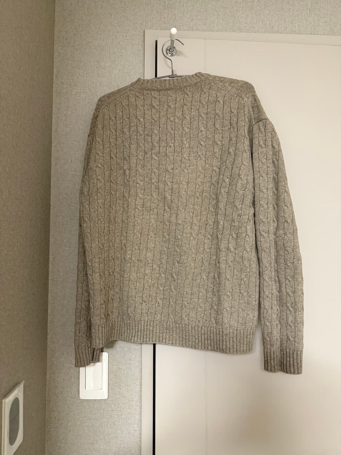 b.muse 비뮤즈 케이블 니트 브라운 상품이미지2