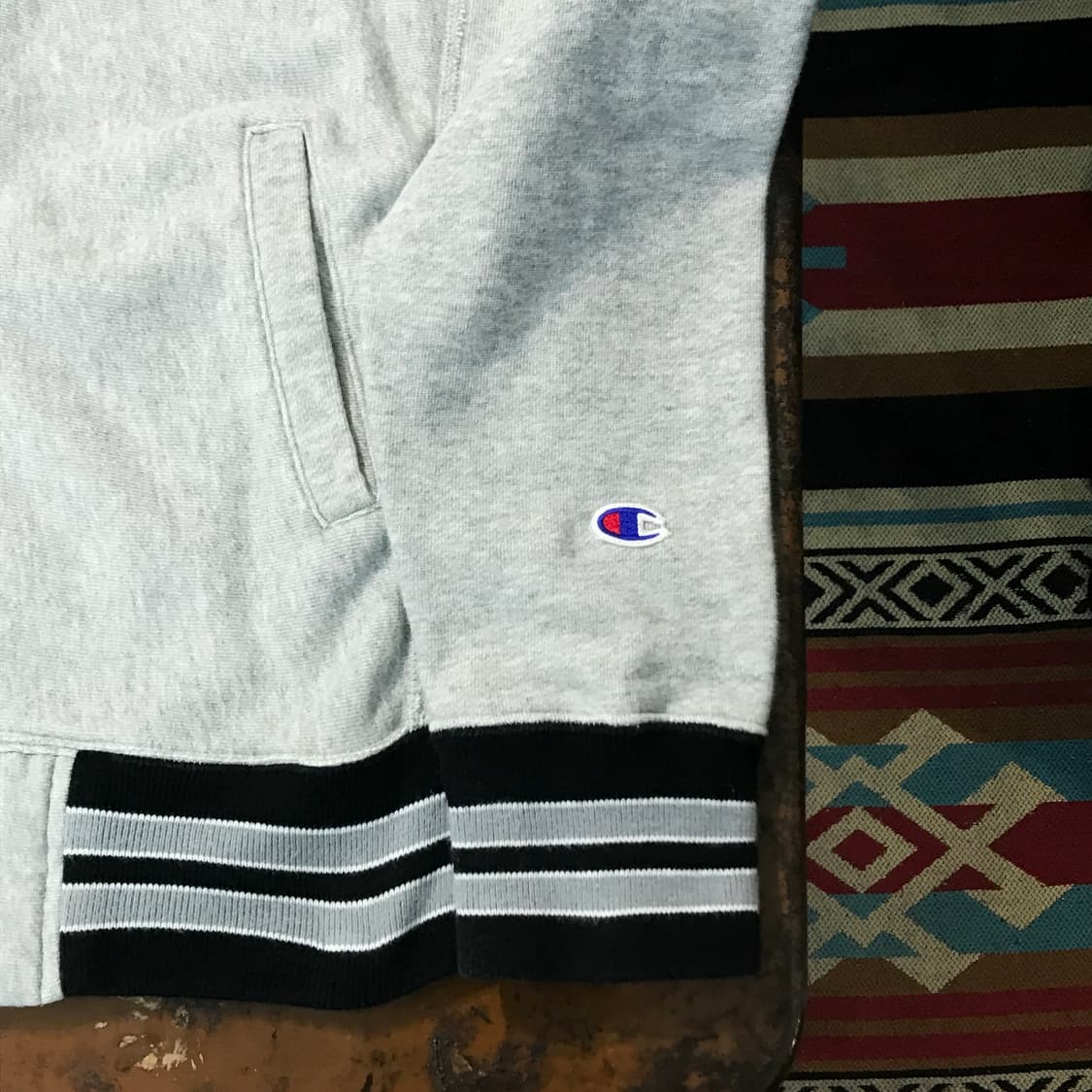 챔피온 리버스위브 그레이 스타디움 후드 자켓 남성 102 여성 프리사이즈 상품이미지5