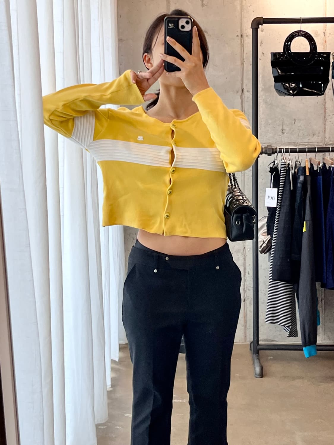 꾸레쥬 앵클팬츠 블랙 상품이미지4