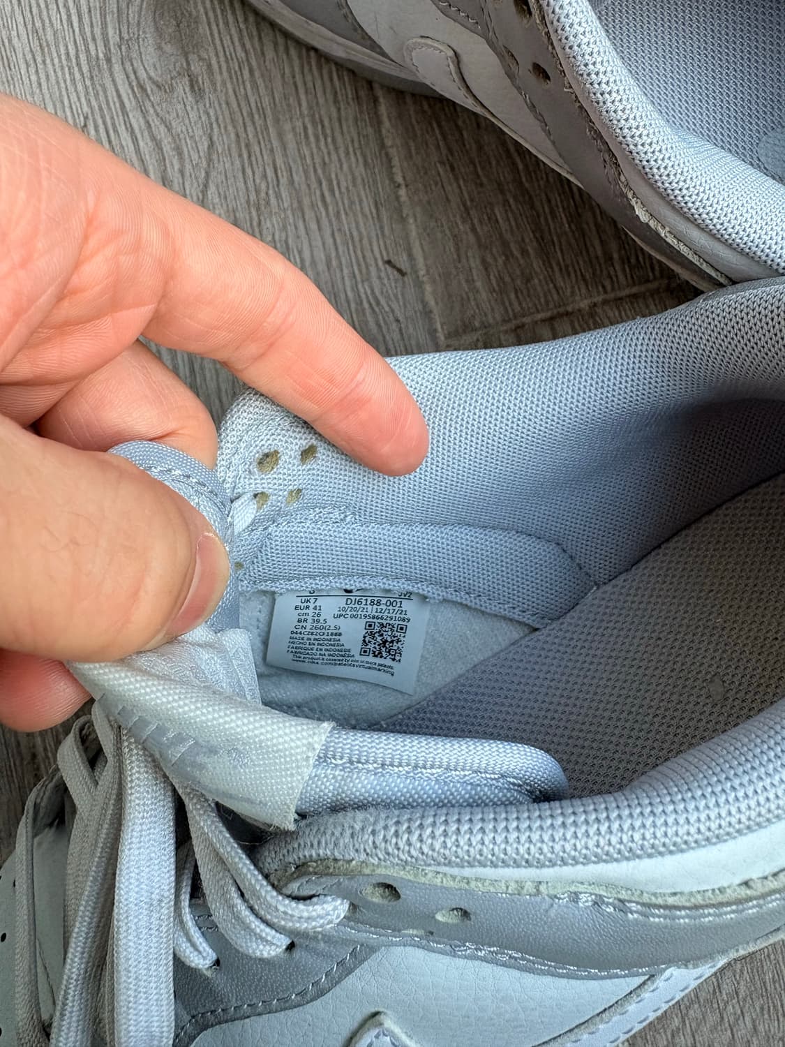 나이키 덩크로우 레트로 울프 그레이 260 상품이미지3