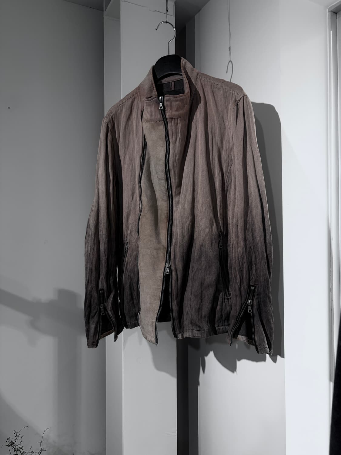 ISAMU KATAYAMA BACKLASH suede trim jacke 상품이미지1