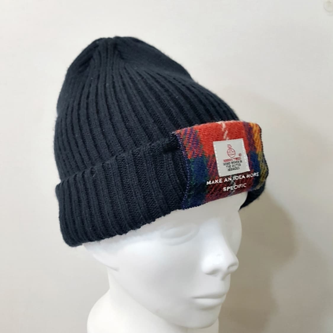 CLOSSHI x Harris Tweed 비니 네이비 상품이미지2