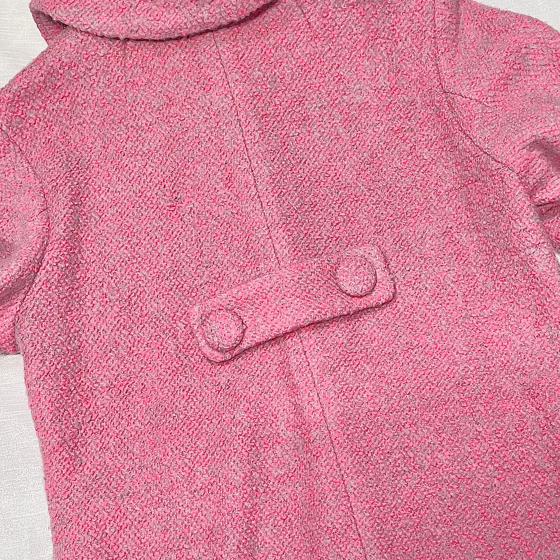빈티지 마멜깔 진핑크 모직 코트 상품이미지3
