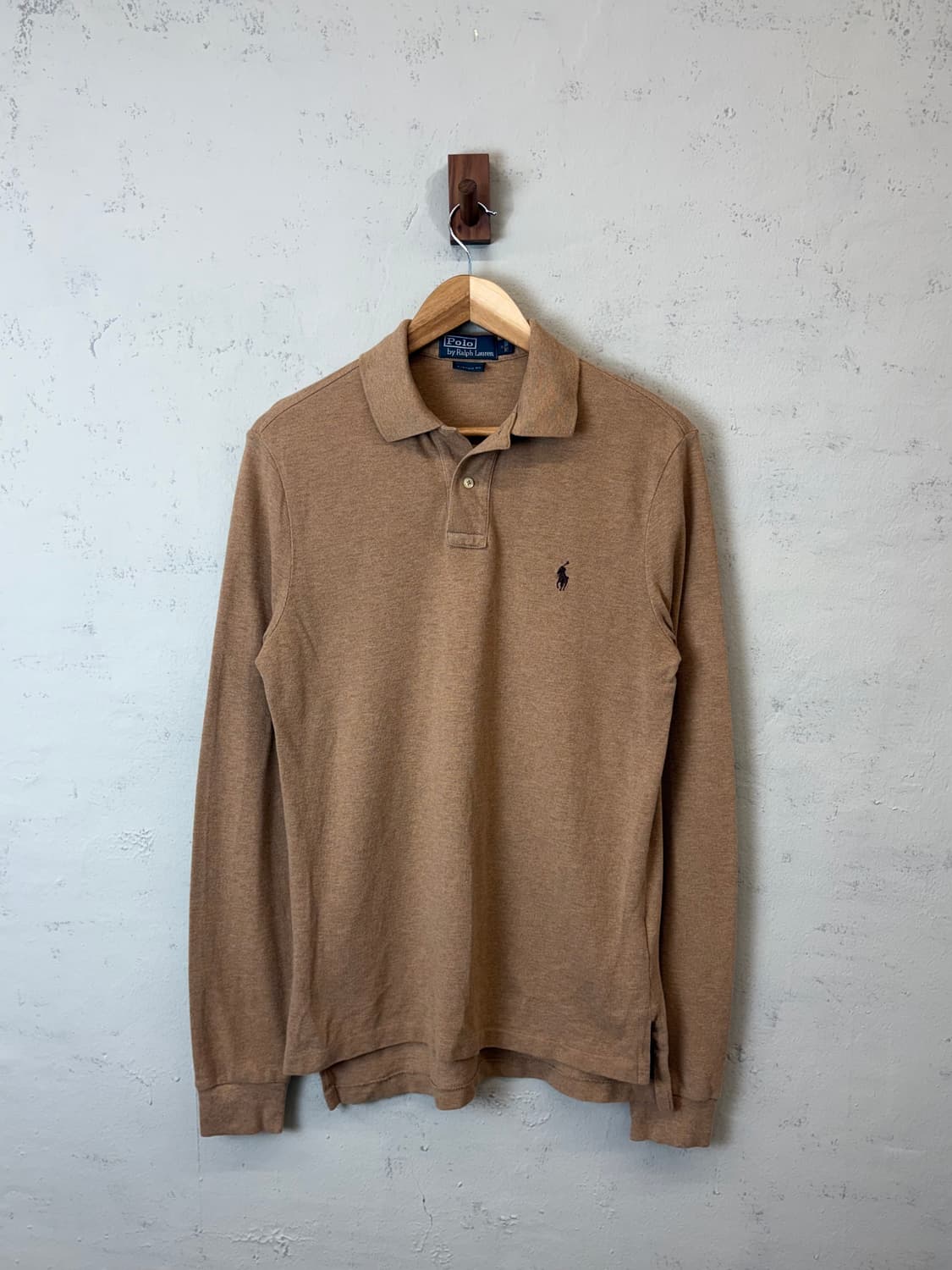 폴로랄프로렌 포니 로고 브라운 카라 롱 슬리브 상품이미지1