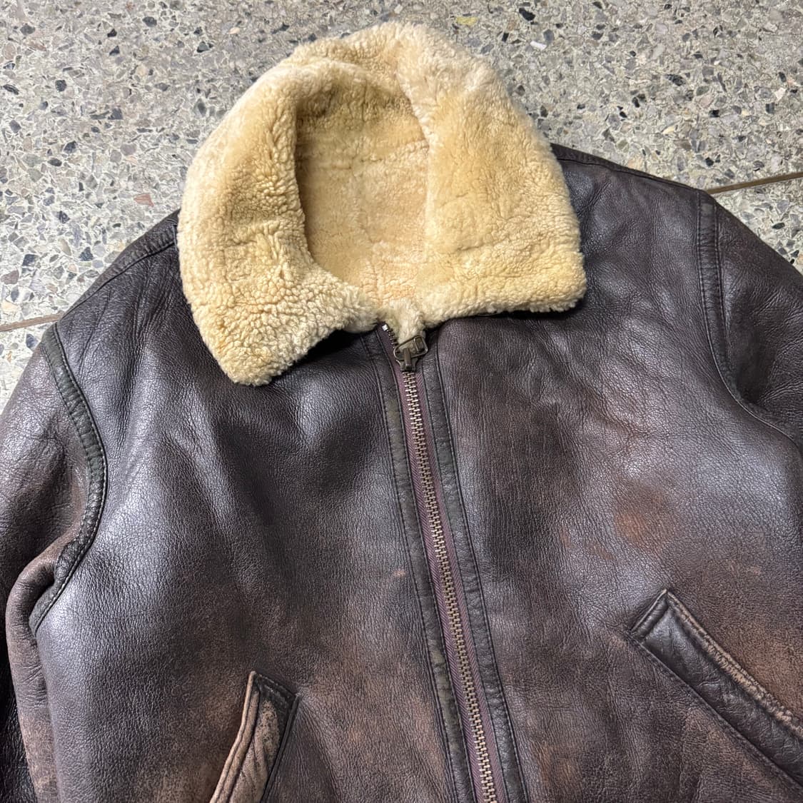 [XL] 양가죽 B3 무스탕 무통 자켓 상품이미지6