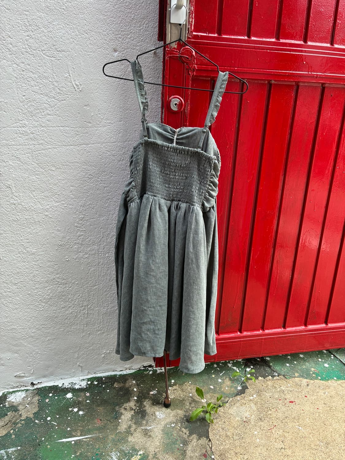 Gray frill sleeveless ops 🖨️  상품이미지5