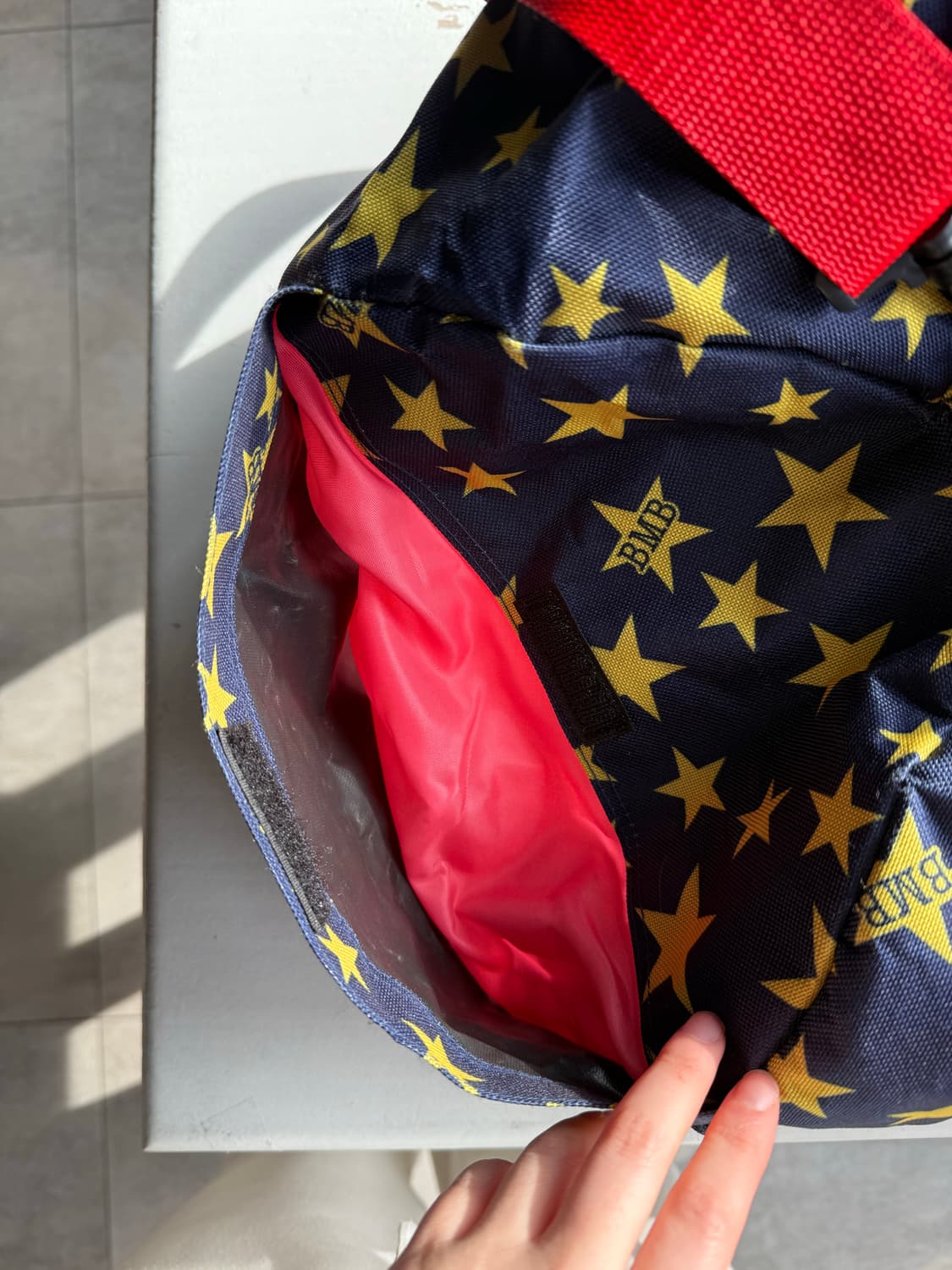 Blue moon blue 일본 빈티지 레트로 별 보스턴백 상품이미지6