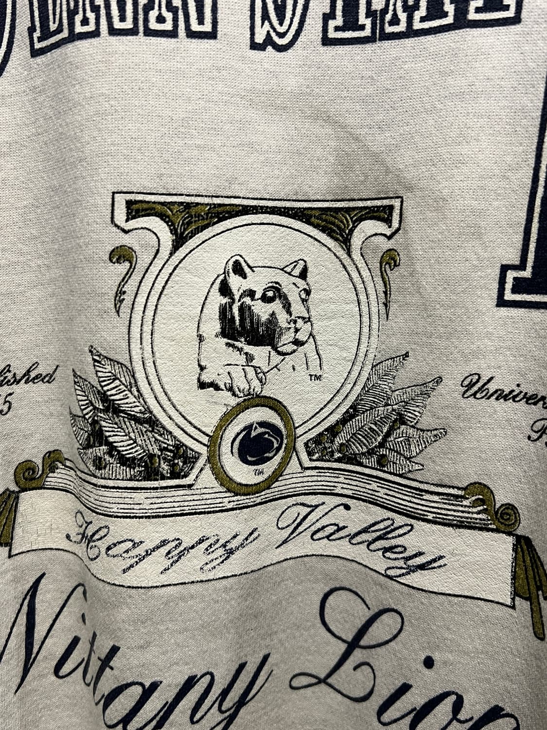 [2XL]90's USA 빈티지 PENN STATE 멜란지 스웻셔츠 상품이미지4