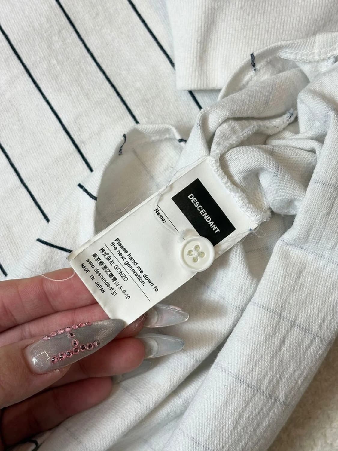 DESCENDANT 22ss 베어 LS 코튼 져지 롱 슬리브 PN6468 상품이미지8