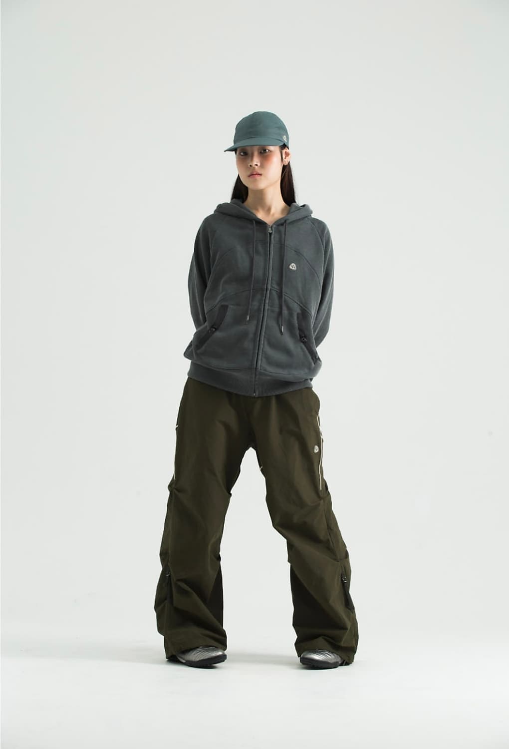 새상품) 코이세이오 스트링 포켓 후드집업 블랙 코이세이오 후드집업 상품이미지2