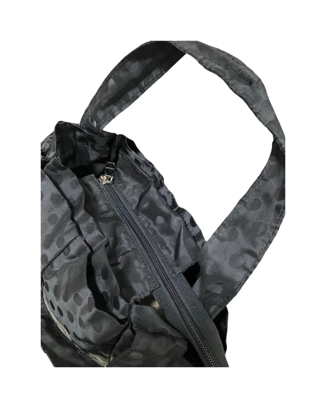 요지야마모토 도트 토트백 블랙 상품이미지4