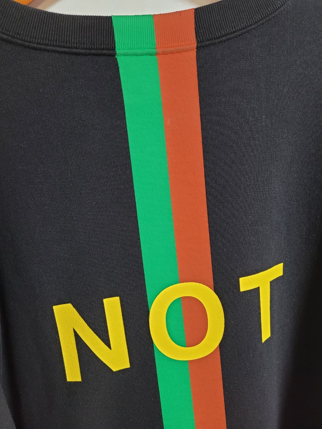 구찌 블랙 페이크 낫 맨투맨 M 635847 XJCXY 상품이미지5