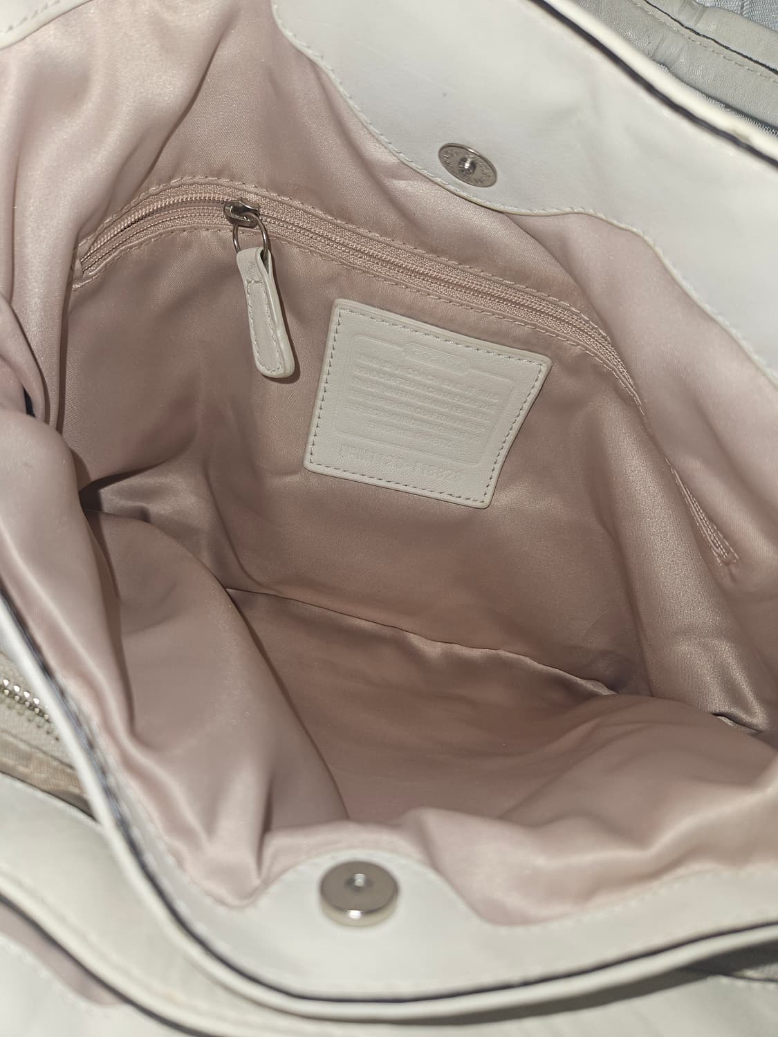 빈티지 오네갸루 밀크베이지 코치백 상품이미지7